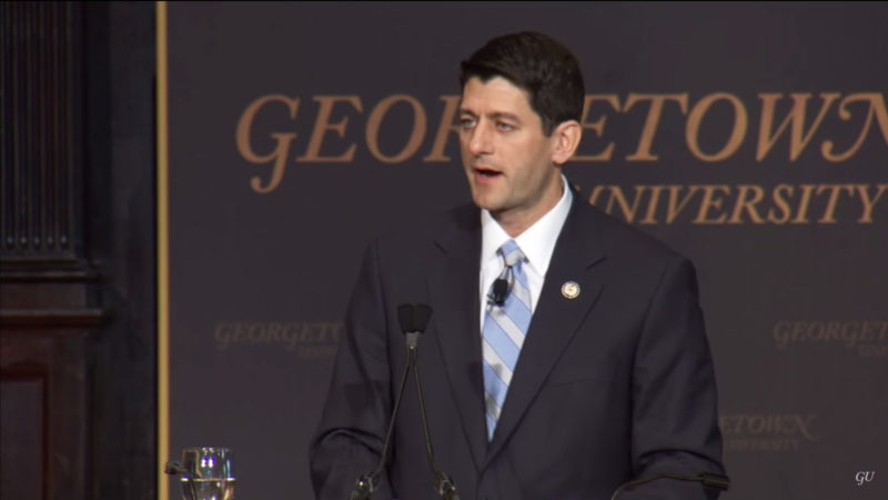 Congressman Paul Ryan Makes Case for Budget During Georgetown Lecture