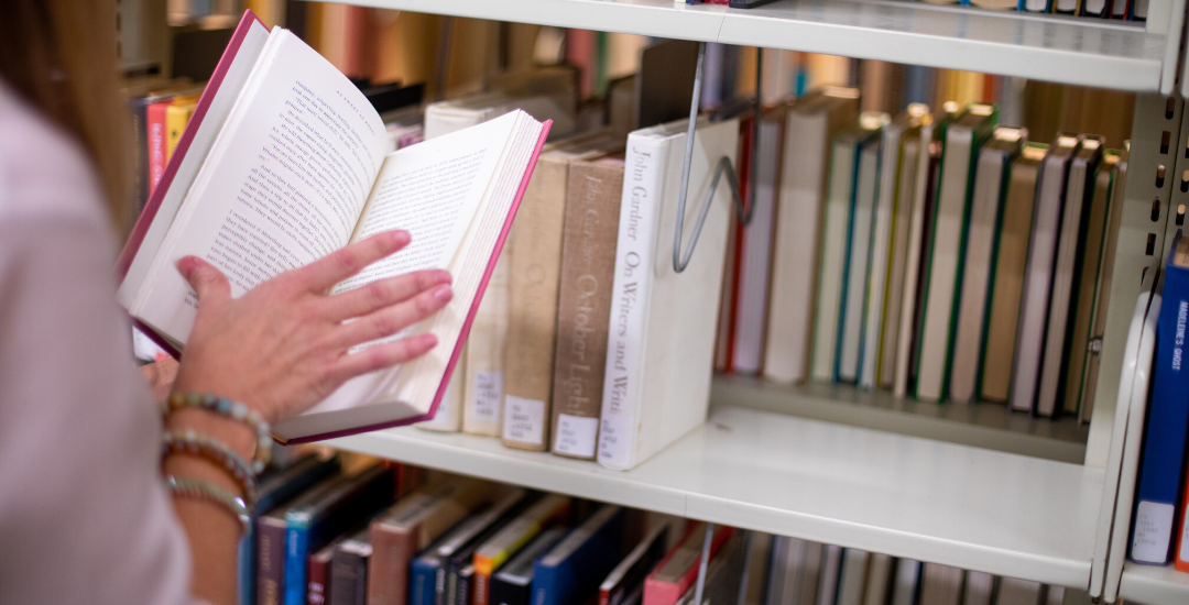 Photo of Faculty Member Reading