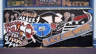 Image of Black Lives Matter mural