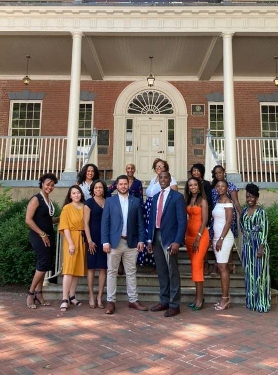 2020 NUF Fellows Outside of Old North