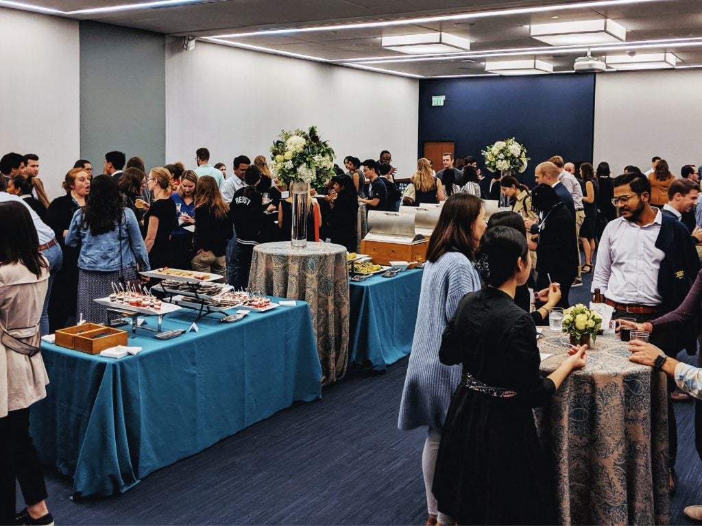 Picture from the 2019 Annual McCourt School networking night