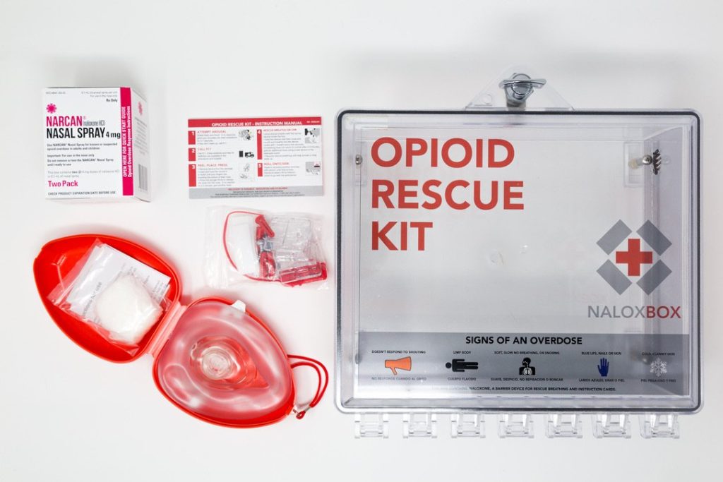 NaloxBox opioid rescue kit