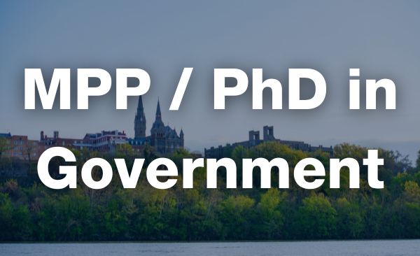 MPP/PhD Government