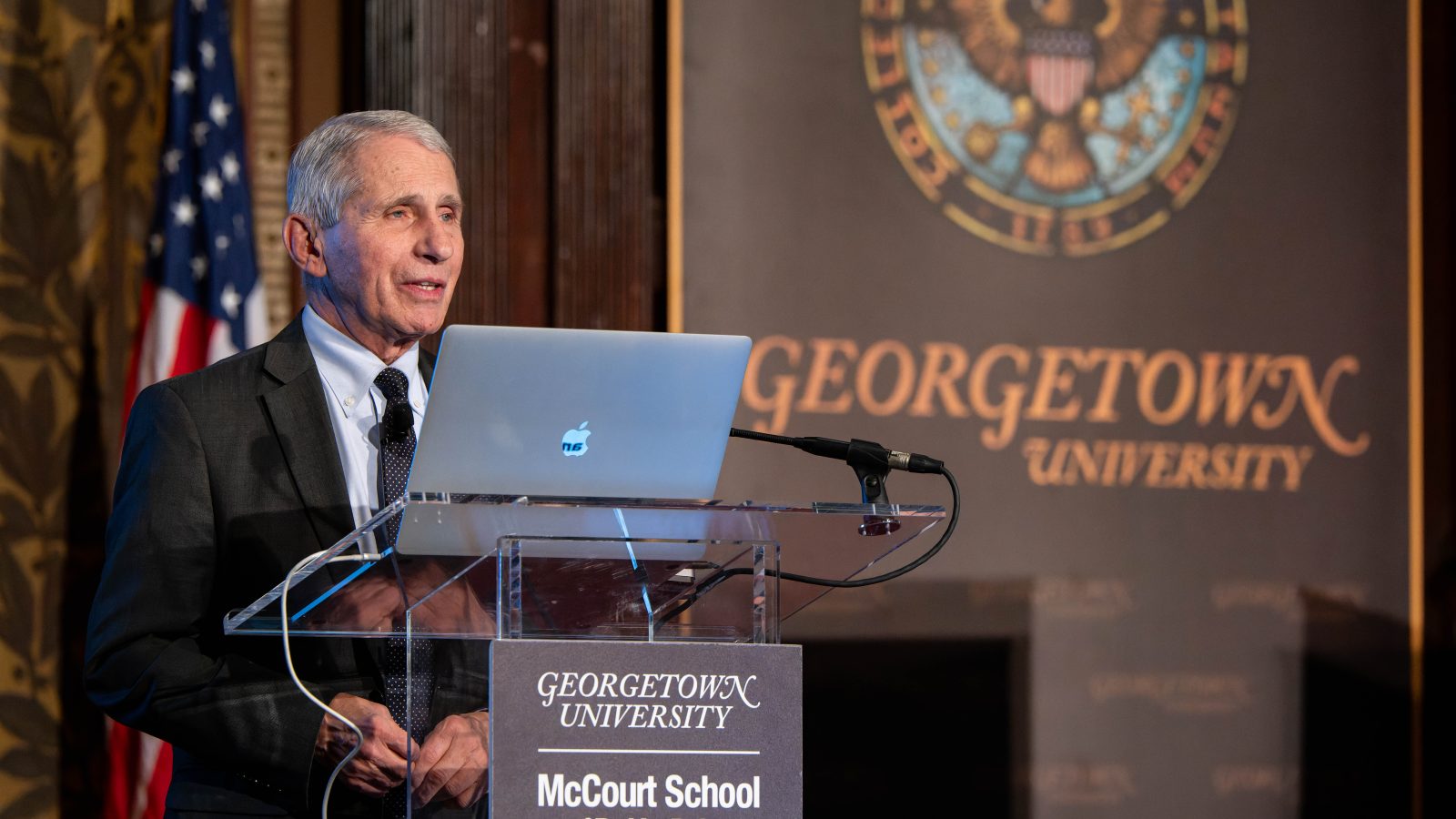 Dr. Fauci delivers Whittington Lecture in historic Gaston Hall