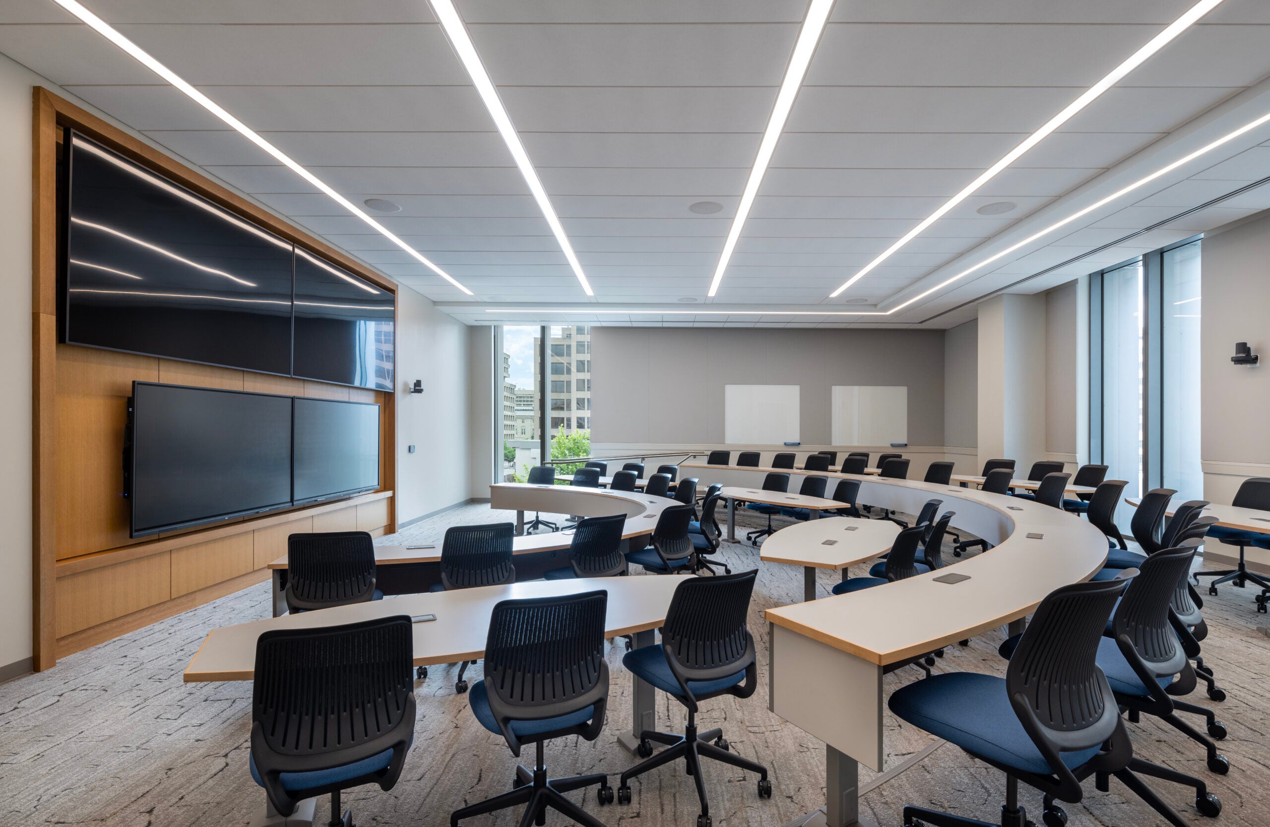 Classroom in the McCourt School of Public Policy