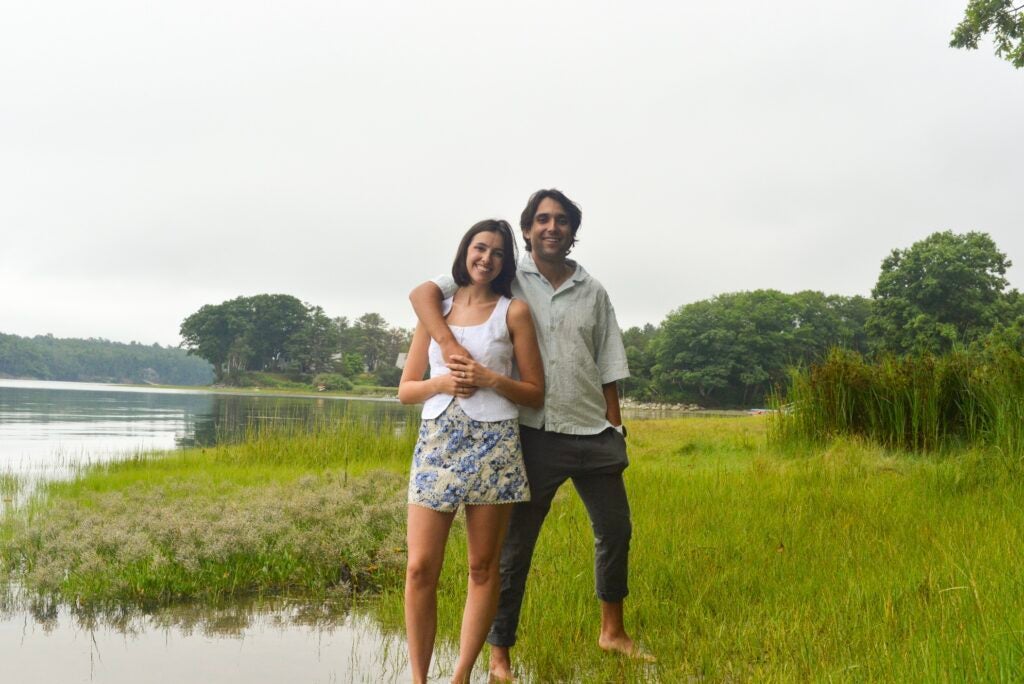 Sullivan and Obrien showcased a shared love of nature through their engagement photos.