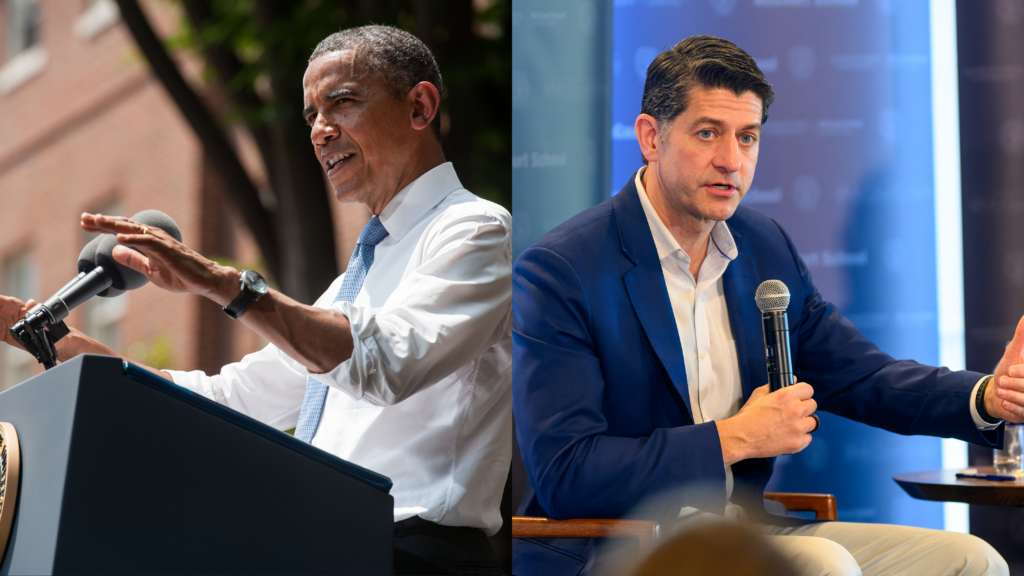Obama and Paul Ryan Side by Side Edit