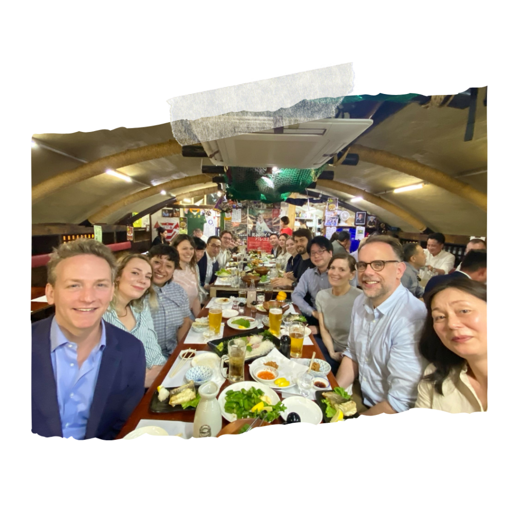 The GRIPS and McCourt team out for dinner at a traditional Izakaya restaurant.