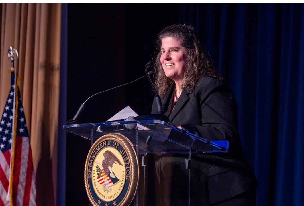 Liz Ryan giving lecture