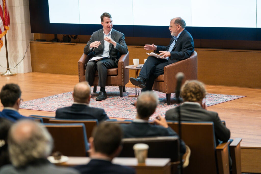 Jack Clark, head of policy at Anthropic with Tyler Cowen, chairman and faculty director at George Mason University’s Mercatus Center.