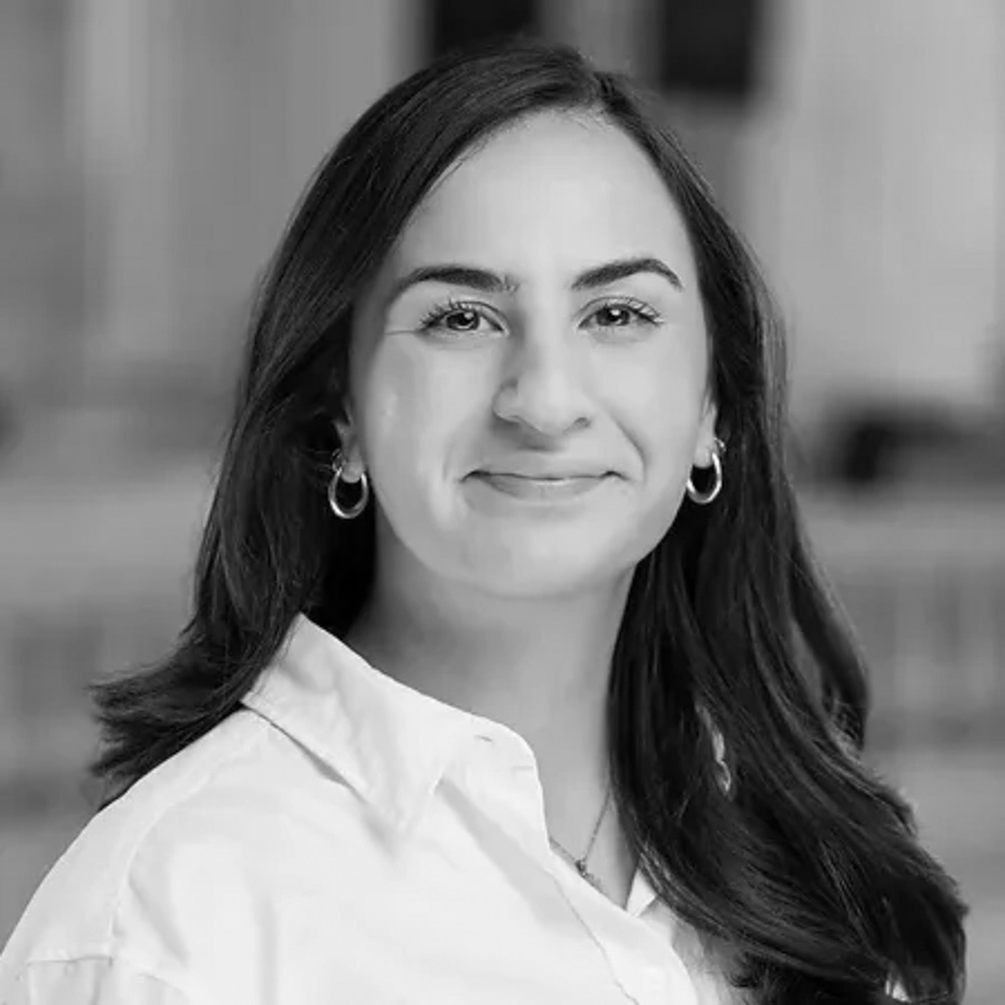 Black and white headshot of Zeena Nisar