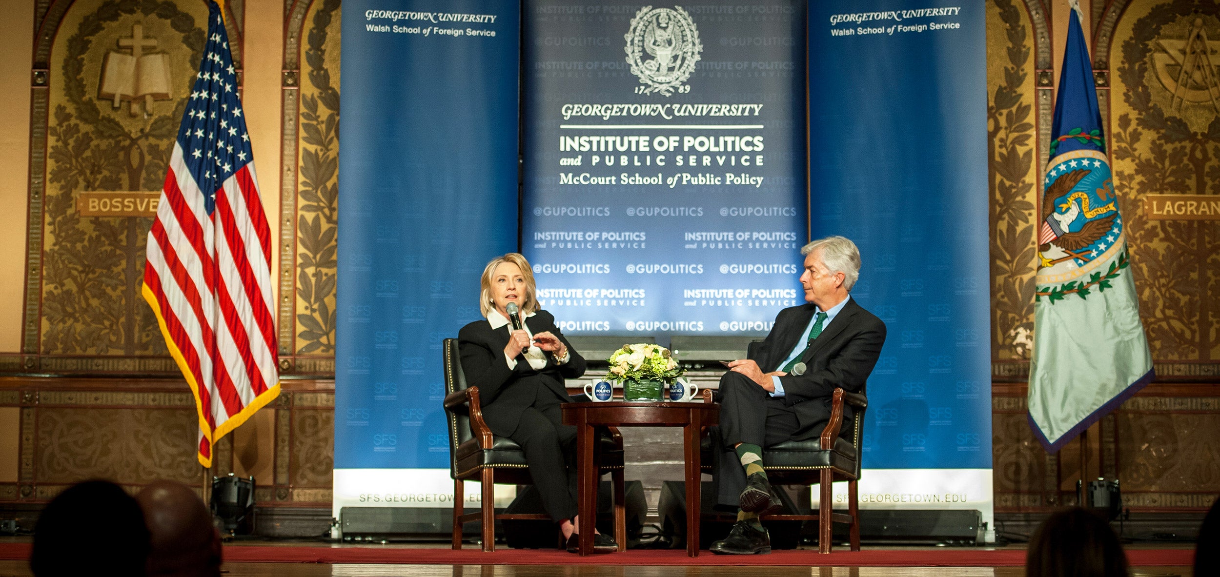 Hillary Clinton speaking at McCourt event