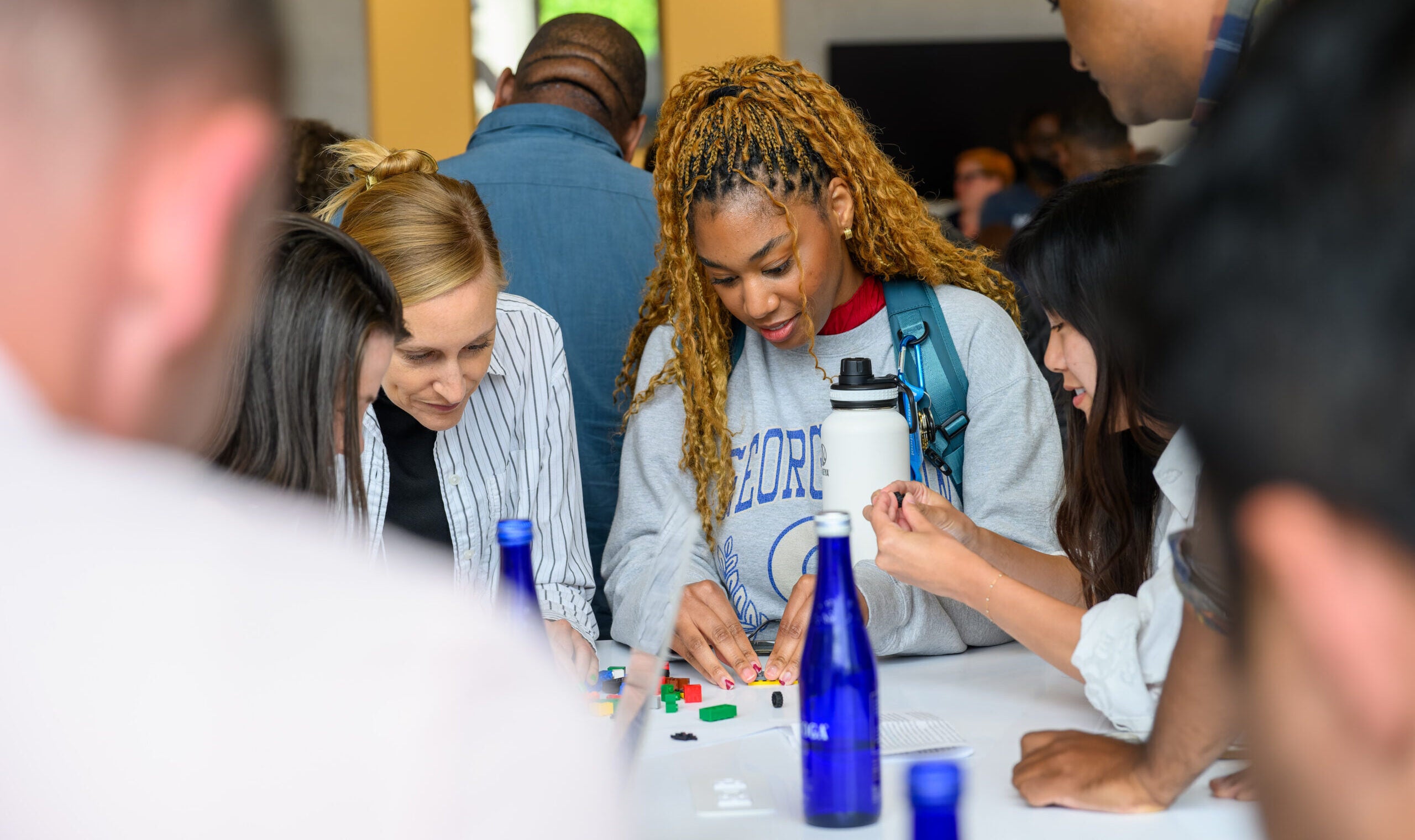 McCourt students complete group activity during Foundations 2025