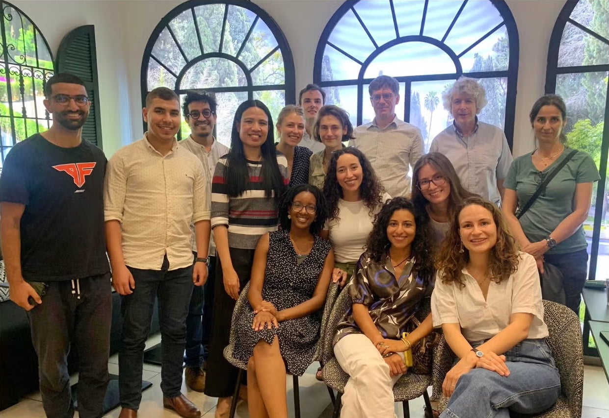 Apiwan Duangphummet (MIDP'26) with her colleagues in Rabat, Morocco.