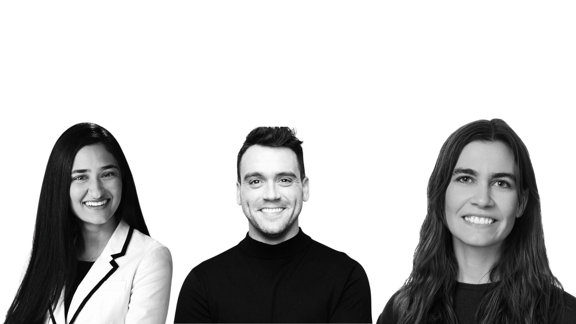 Tech & Public Policy program fellows Kris Rose (MPP'18), Megan Shahi and Sydney Saubestre's headshots.