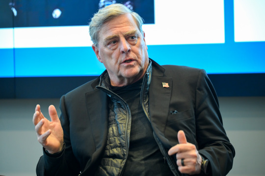 Former Chairman of the Joint Chiefs of Staff General Mark Milley (USA, ret.) speaking at the McCourt School of Public Policy on February 23, 2026.
