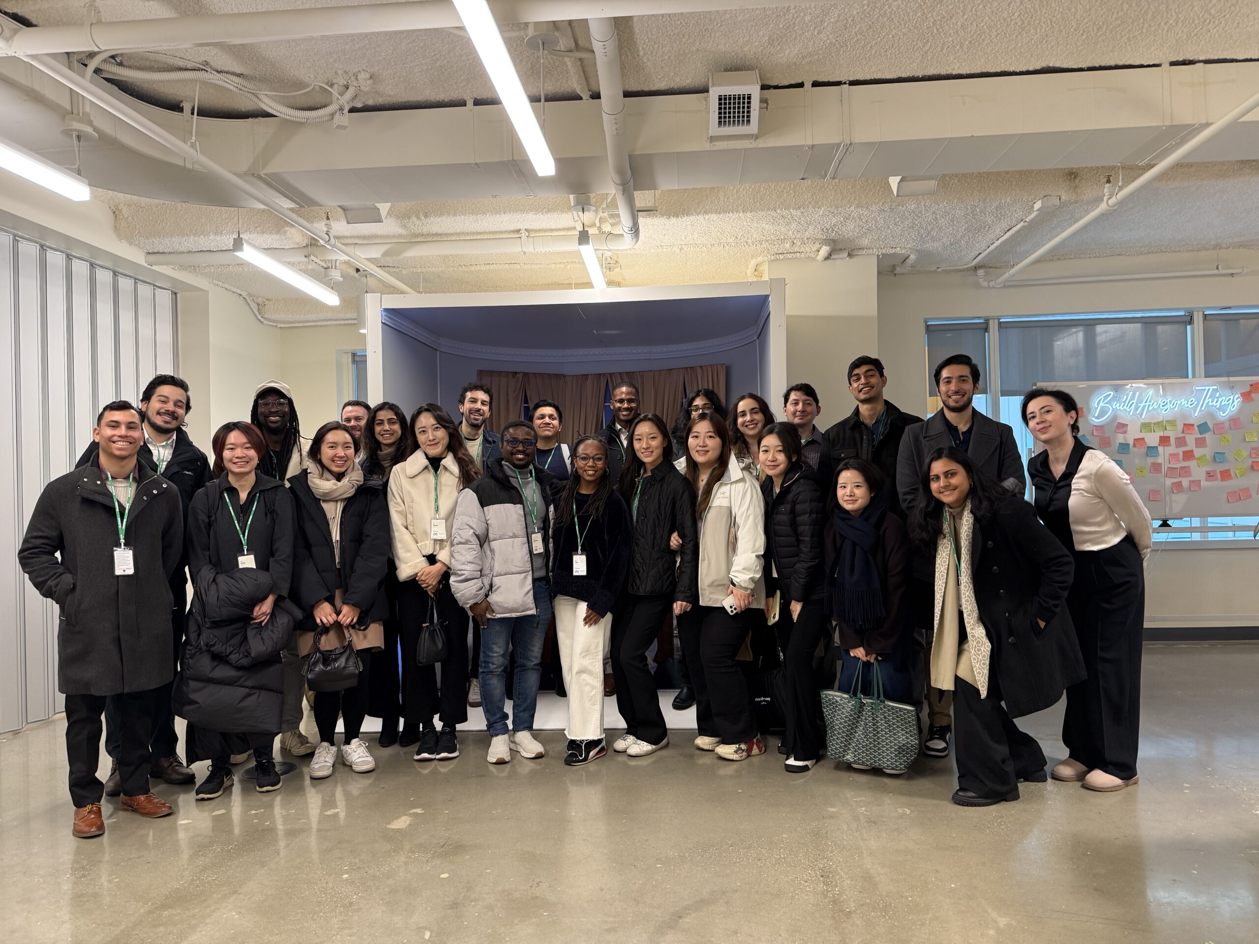 Group poses at one of Meta's Washington, DC offices