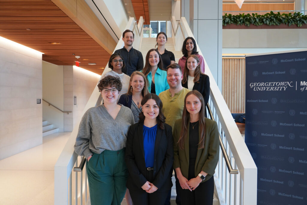 MSA Board on McCourt staircase