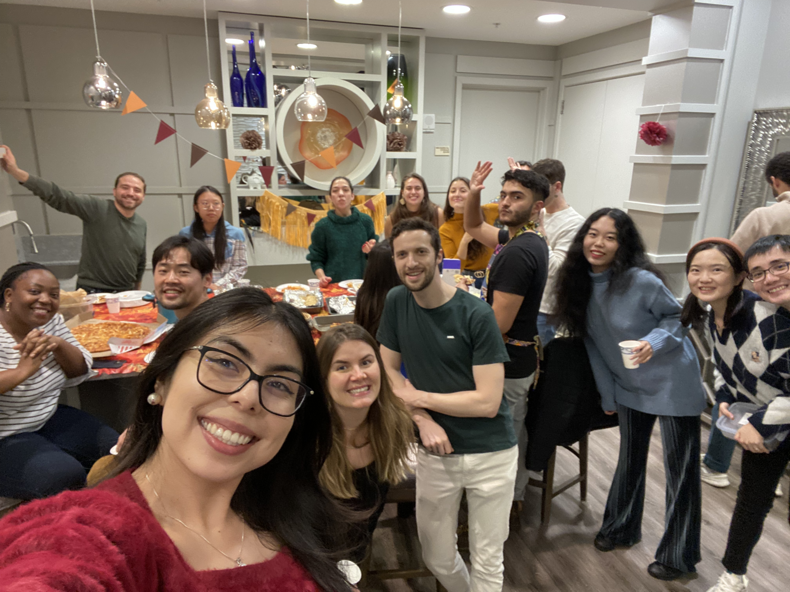 Diana Rivas Garcia (MIDP’24) and her peers hosted a Thanksgiving dinner in Washington, DC.