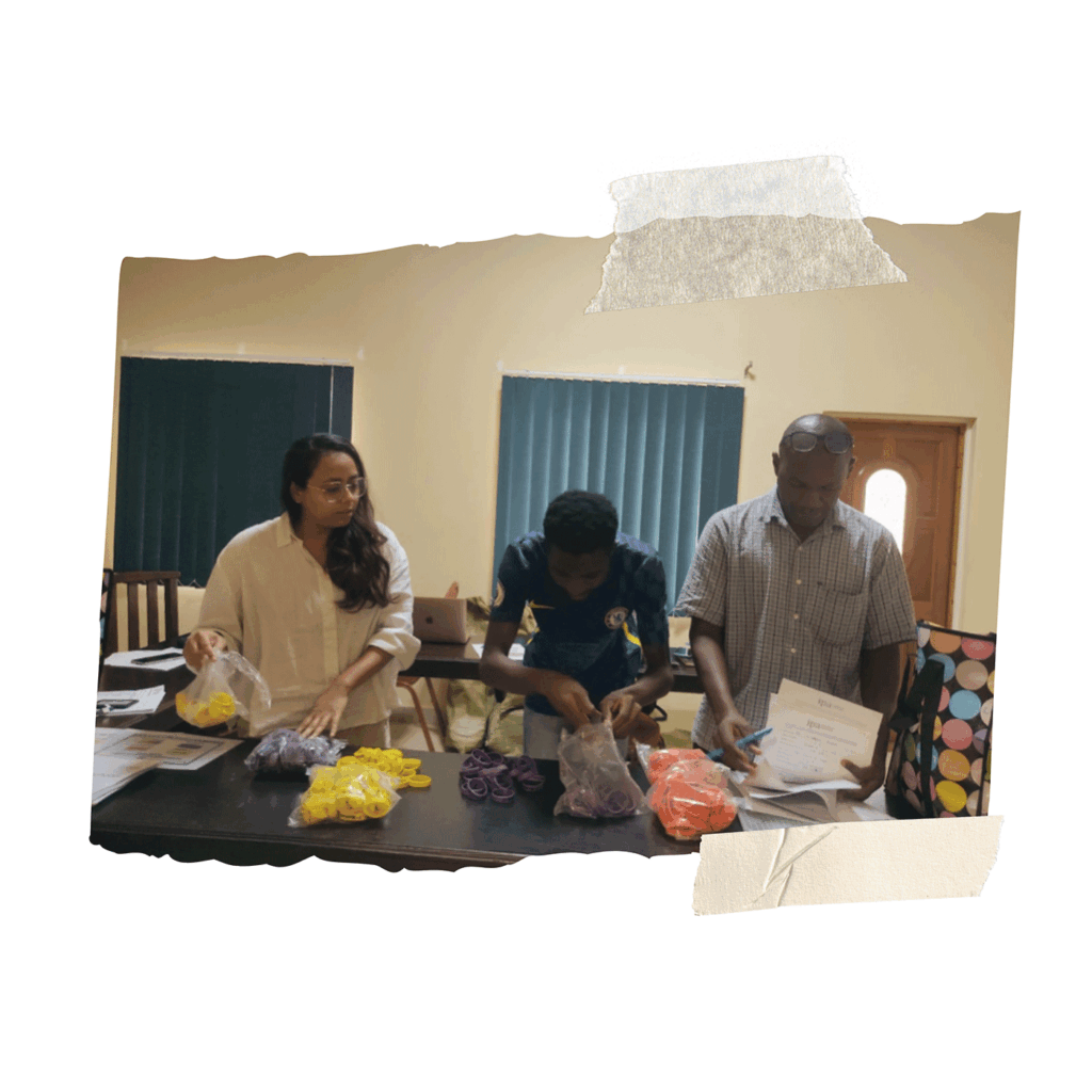 Jasmine Jha (MIDP’25) with colleagues from Innovations for Poverty Action